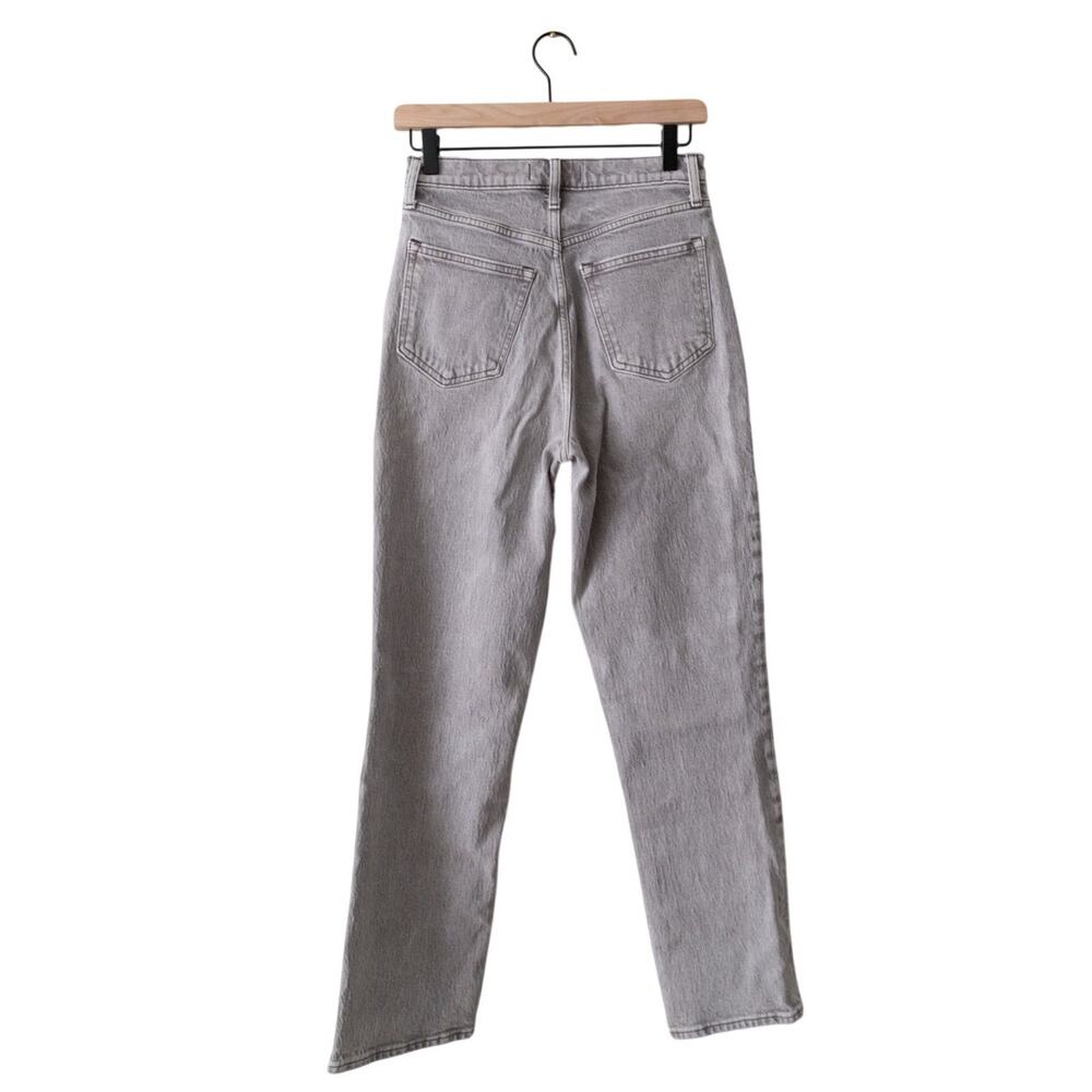 Abercrombie & Fitch Curve Love 90s Straight Ultra High Rise Jean Gray Size 27R - Picture 6 of 8
